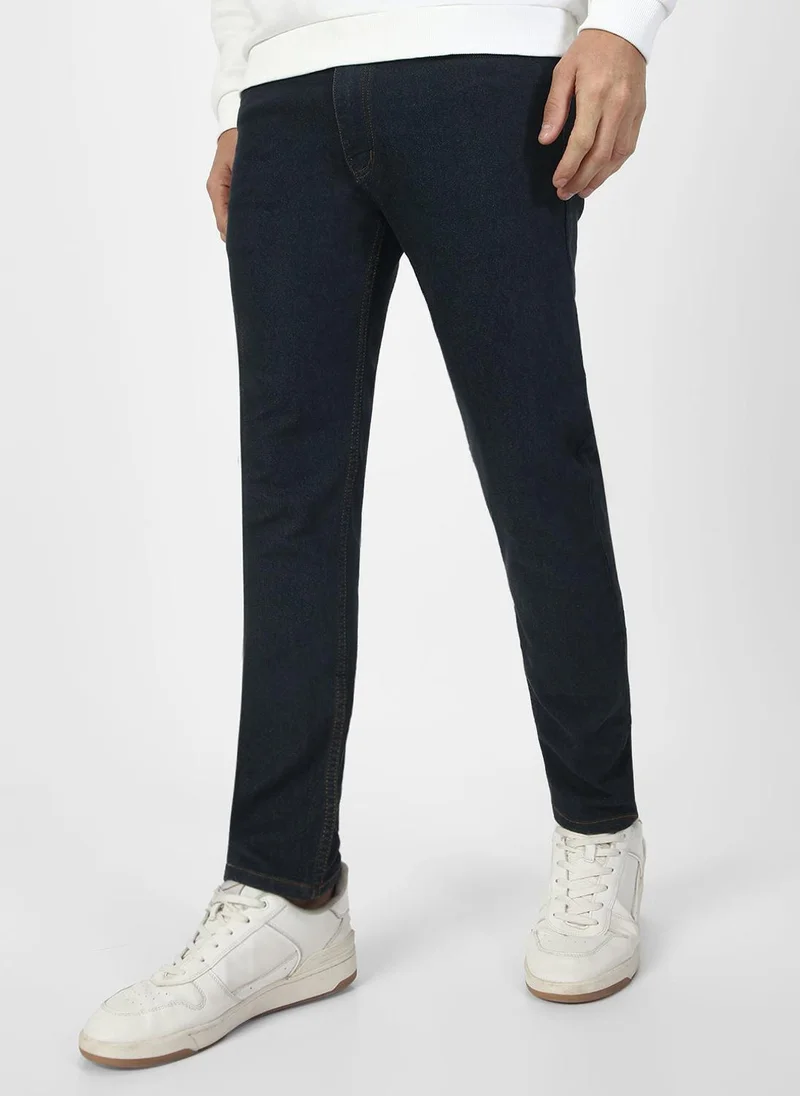 Urbano Fashion Men's Dark Grey Slim Fit Washed Jeans Stretchable